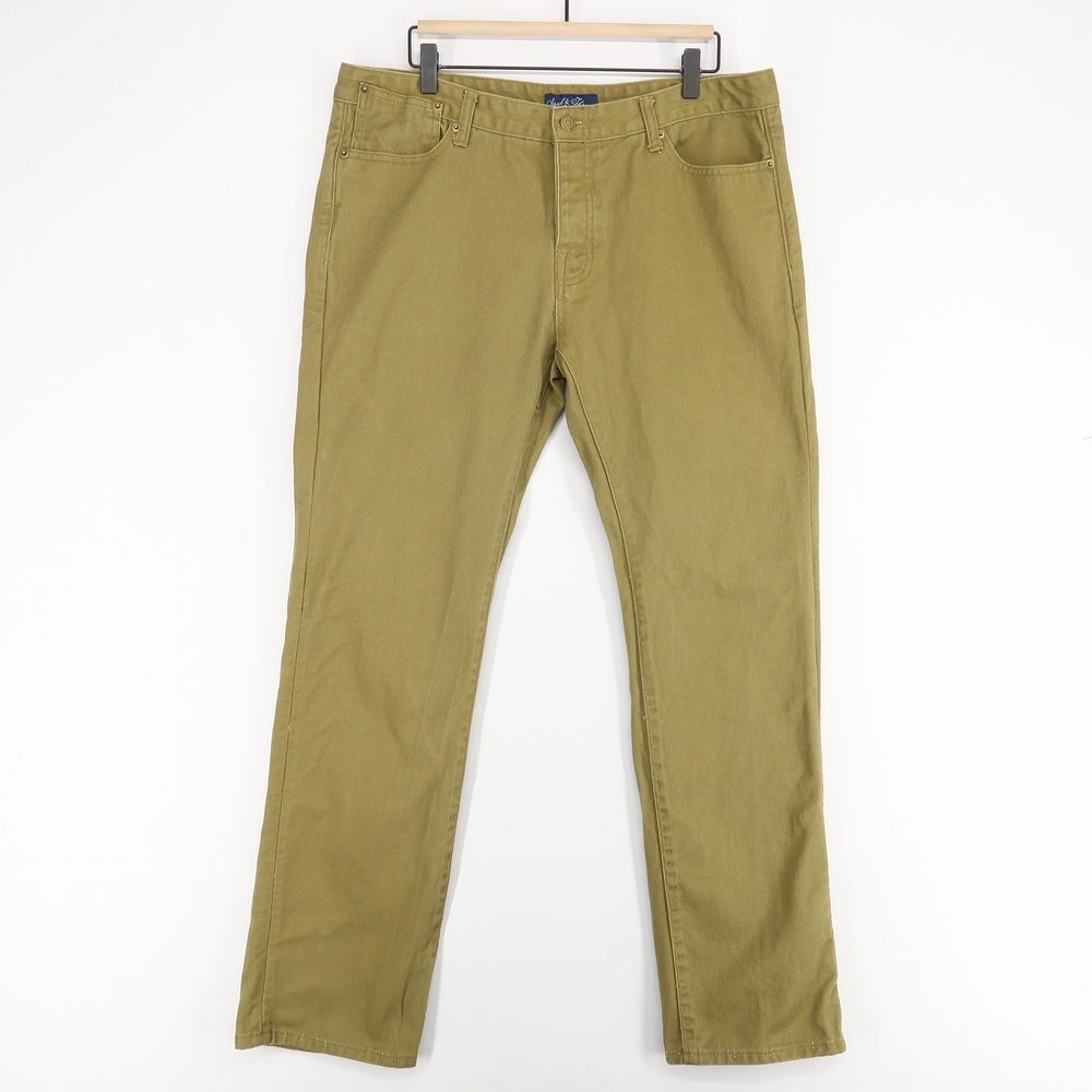 Spool & Thread Jeans‎ Mens 36 Khaki Button Fly 100% Cotton